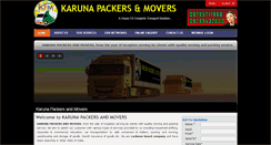 Desktop Screenshot of karunapackers.com